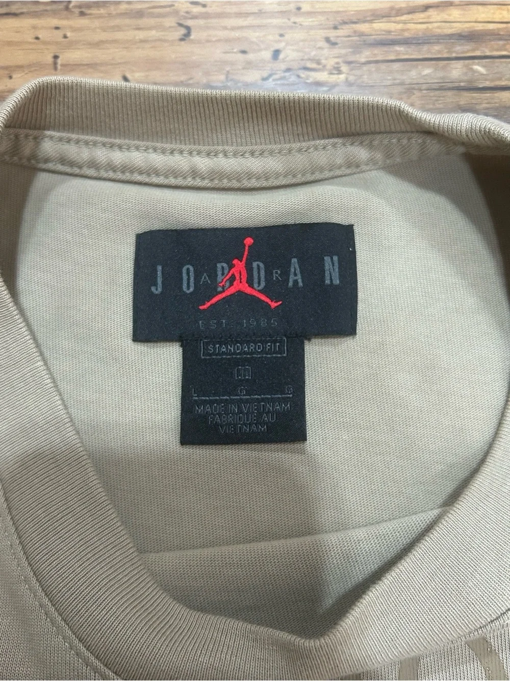 The Travis Scott Cactus Jack x Jordan T-Shirt in khaki